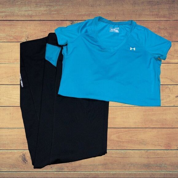 Under Armour blue workout top - Picture 3 of 5